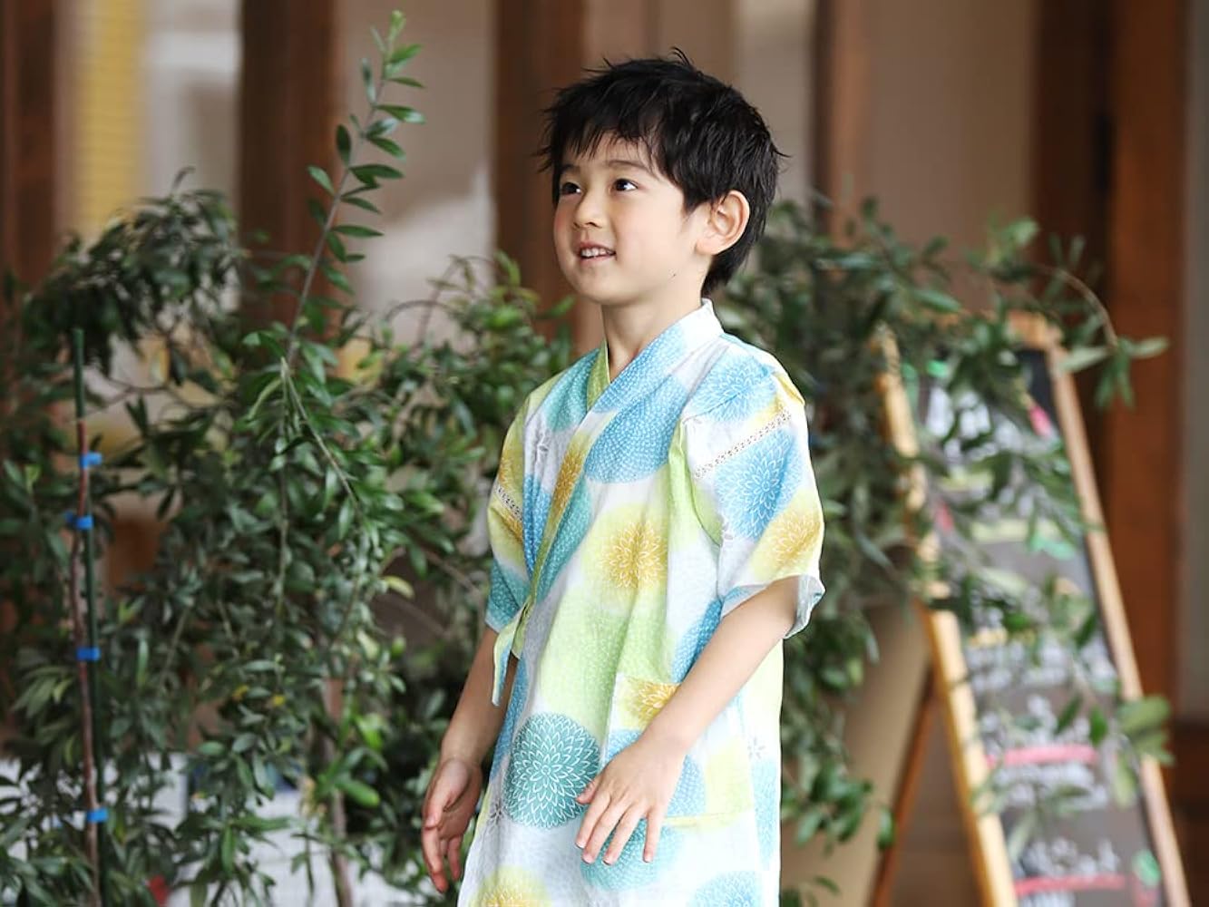 Amazon | [たゆたふ] 甚平 男の子 女の子 子ども 高島ちぢみ